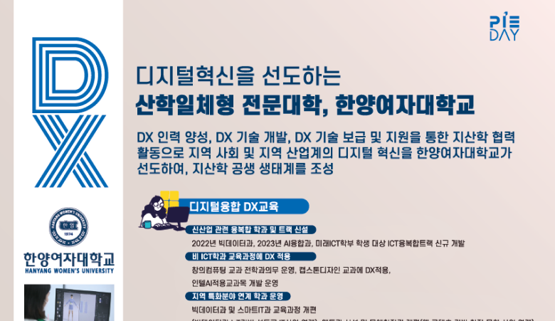 디지털혁신을 선도하는 산학일체형 전문대학, 한양여자대학교